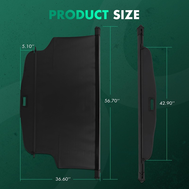 SCITOO Cargo Cover 2020-2023 Fit for GMC Acadia 2.0L Upgraded