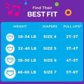 Pull-Ups Boys' Potty Training Pants, Size 4T-5T Training Underwear (38-50 lbs), 56 Count