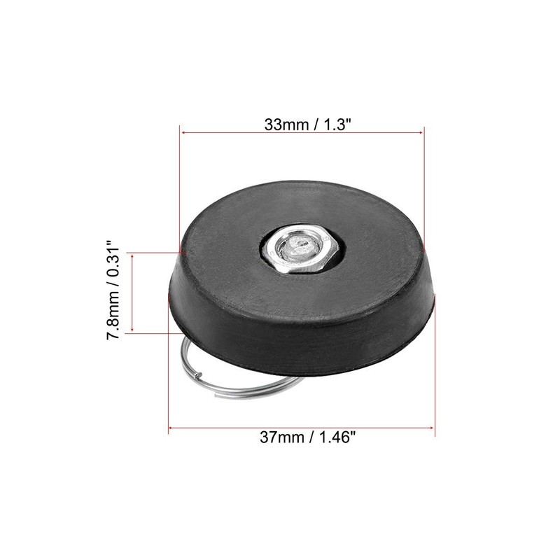 Rubber Sink Plug Drain Plug Suitable 35 mm with Ring