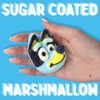 Bluey Candy Jumbo Marshmallows, Sugar Coated Treats, Individually Wrapped Pieces,
