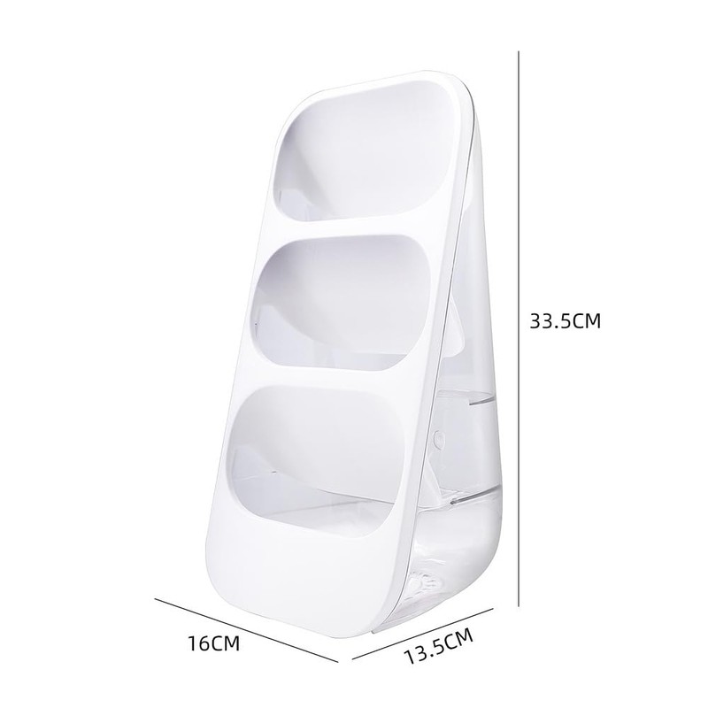 Hosoncovy Countertop Cutlery Drying Holder 3 Tier Cutlery Drainer Tableware