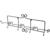 Bard's Black Wrought Iron Horizontal Wall Mountable Cup and Saucer