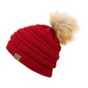 C.C HATSANDSCARF EXCLUSIVENSE UNISEX SOLIDA CRISTA SANEIE CON POM (HAT-43)
