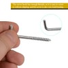 RUIAN Square Bend Hooks, Carbon Steel Self-Tapping Screw Hooks L