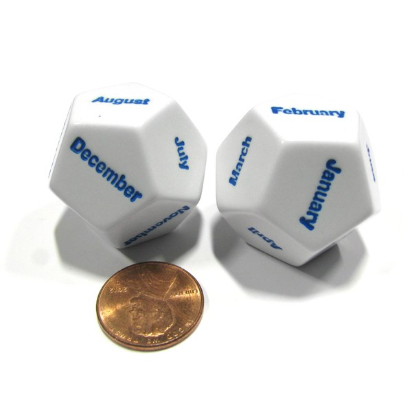 Koplow Games Set of 2 D12 Months of The Year