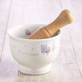 Golden Bell Ice Cream Ceramic Mortar / 골든벨 아이스크림 도자기 절구통