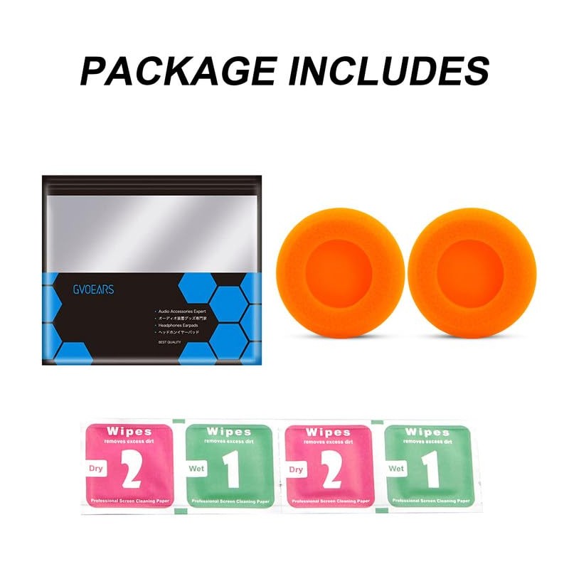 almohadillas para orejas de repuesto para Koss Porta Pros (naranja)