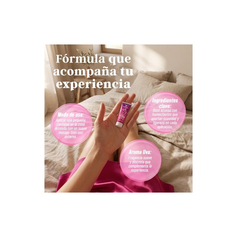 Lubricante Just Relax Yaakunaj 18g Sabor Uva 2 Piezas