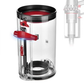 Hochwertiger Ersatz-Staubbehälter für Dyson V11 V15 SV14 SV15 SV22 Staubsauger, für Dyson Staubsauger Zubehör Ersatzteile Aufsatz - Transparent und Zuverlässig