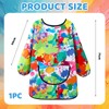 LunarCharm Colourful Children's Painting Apron for Ages 6-10 Girls Boys