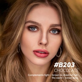 MAANGE 2Pcs Eyebrow Pencil, Retractable Definer Dual-Sided Brow Brush, 3D Long-lasting Smudge-Proof Eye Brow Pen Makeup, Fine Tip, Fills in Sparse Areas and Gaps,Chocolate-B203