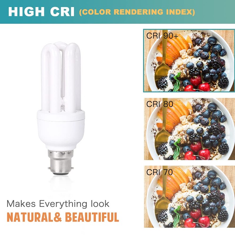 3 Pack 11W Equivalent to 60W, Daylight White 6400K B22
