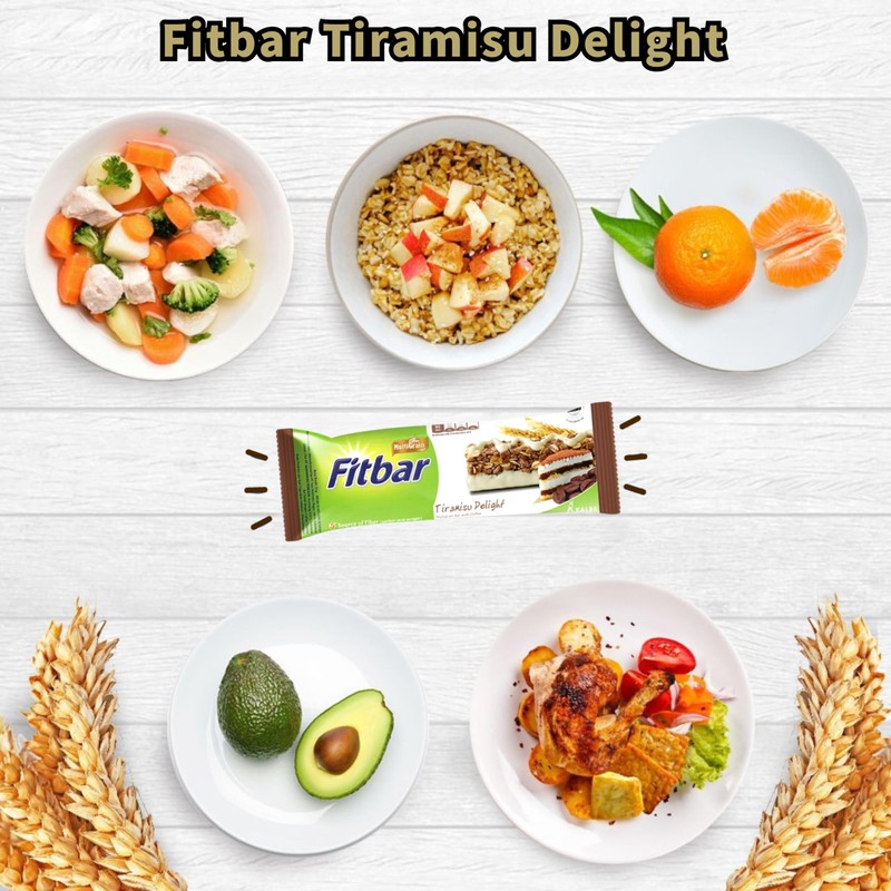 Fitbarダイエットシリアルバー (48本入, ティラミス味)