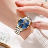 OLEVS Automatic Watches for Womens Luxury Diamond Hollow Tourbillon Womens