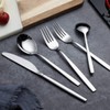 Berglander Flatware Set 40 Pieces, Stainless Steel Flatware Set, Silverware