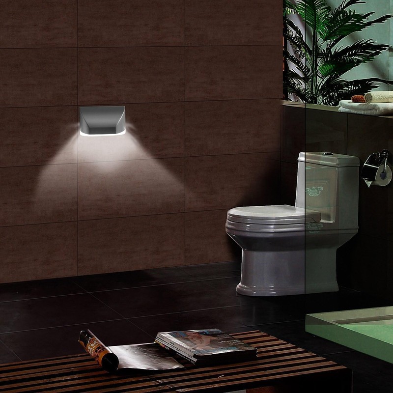 Keyhole Light,AMZSTAR 4LED Keyhole Lamp Infrared PIR Motion Detector Cabinet