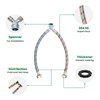 Watflow 3/4"Fittings,1Ft Washing Machine Y Mixer Hose with Octagonal Wrench,