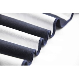 DEZAL Sand Free Travel Towel for Adults and Kids– Super Compact Pool and Fitness Microfiber Beach Towel with Mesh Carry Bag – Quick Dry, Super Absorbent - Large 63 x 31.5 (Navy/Charcoal Stripe)