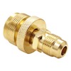Uenede Brass Propane Gas Adapter 3/8" Flare Male to 1"-20