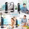 DR.PREPARE Oscillating Tower Fan, Desk Table Fan with 3 Speeds,