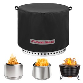 Porch Shield Fade Resistant Solo Stove Yukon Cover - Waterproof Patio Fire Pit Cover Round 32 inch Fits for Small Firepit Solo Stove Yukon