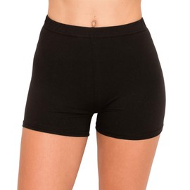 ALWAYS - Pantalones cortos de yoga para mujer, de alta calidad, suaves, elásticos, para animadora, correr, danza, voleibol, Snho128 / Negro, X-Large