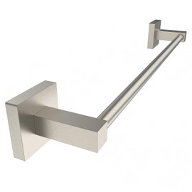 RUACQ Towel Bar 16 inch, Towel Racks for Bathroom Wall Mounted, SUS304 Stainless Steel Towel Holder, Hand Towel Holder Organizer, Brushed Nickel Single Bar, Total Length 18 inch