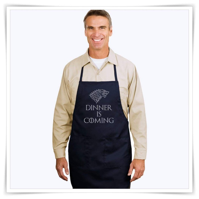 Dinner Is Coming Serving Apron