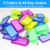 KU Key Fob Writable, 48 Pieces Robust Plastic Durable Key