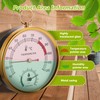 2-in-1 Sauna Thermometer and Hygrometer, Stainless Steel Round Sauna Thermo-Hygrometer