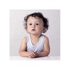bambini Baby White Rib Knit Sleeveless Tank Top Shirt 6-Pack