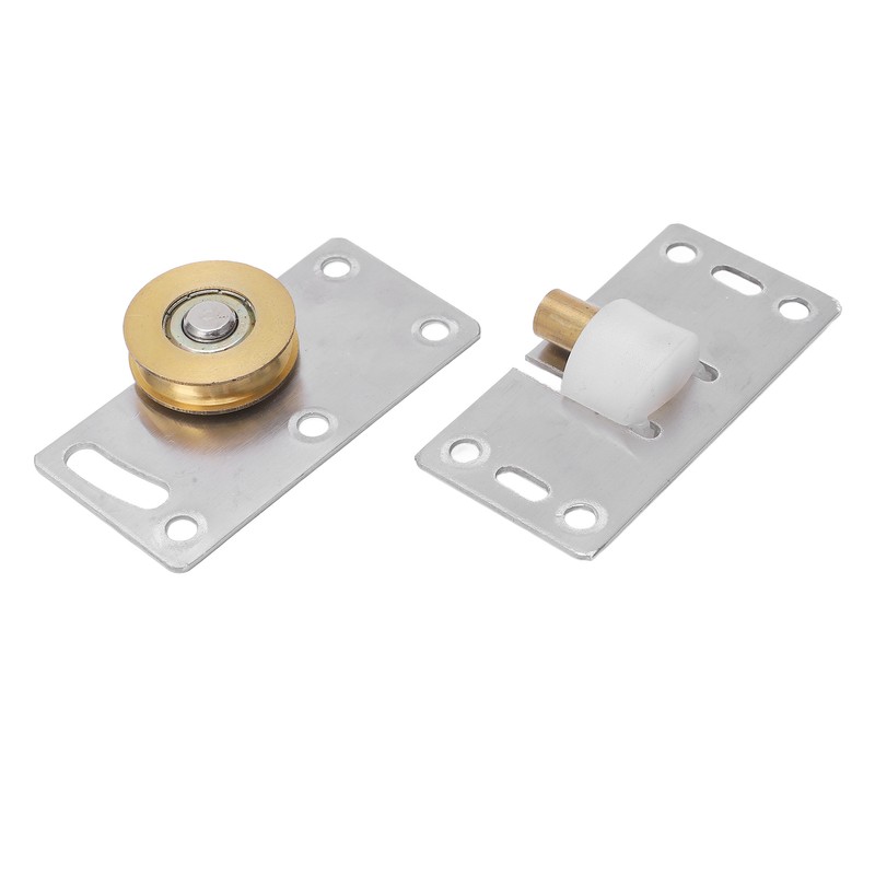 2 Sets Sliding Door Roller Brass Stainless Steel Pulley for