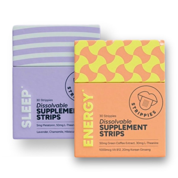 STRIPPIES STRIPPIES Dissolvable Strips - Energy & Sleep Multi-Pack -