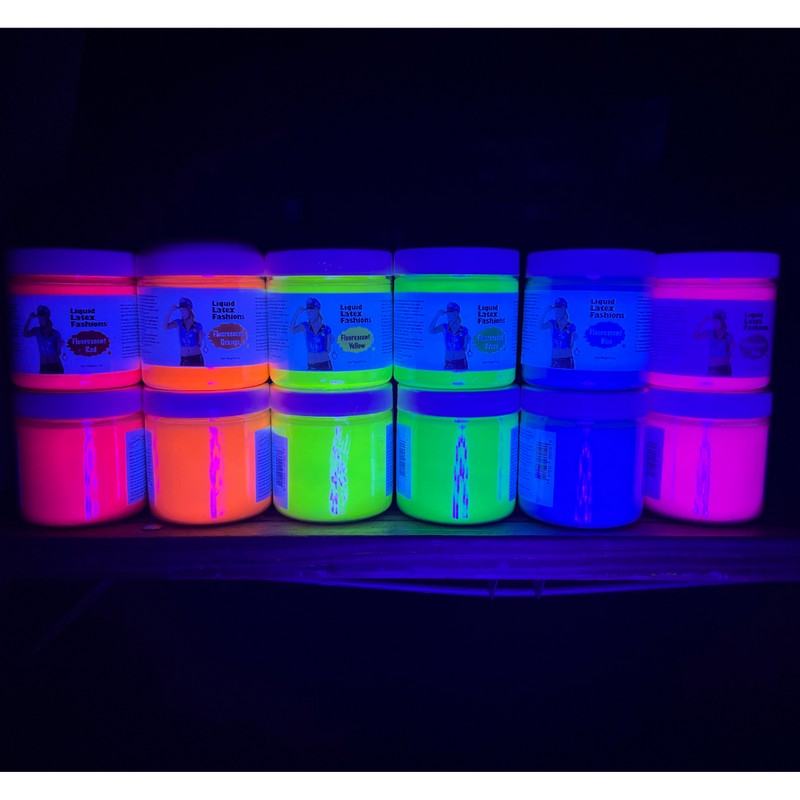 Liquid Latex Fluorescent Orange Liquid Latex Body Paint - 32
