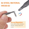 sourcing map 10pcs TRI2.0 Triangle Screwdriver Bit 5/32" Hex Shank