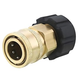 GIONAR Pressure Washer Adapter, M22 Female to 1/4 Quick Connect, Brass Fitting for Hose & Washer