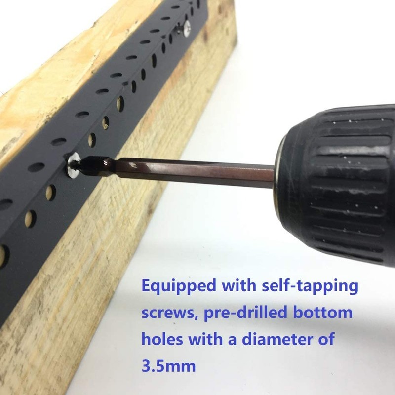 Jingchengmei 6U Steel Rack Rails Kit with Hardware - 2