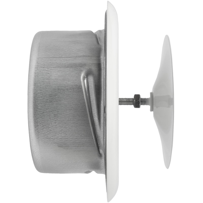Vent Systems 4" Inch White Metal Adjustable Diffuser - Round