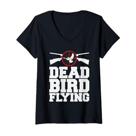 Womens Dove Hunting Supplies Bird Hunting Gear Dove Hunter Bird V-Neck T-Shirt