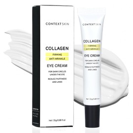 CONTEXT SKIN Crema De Colágeno Para Ojos: Fórmula 3 En 1 Con Colágeno, Café Y Niacinamida Para Una Hidratación Ligera. Favorece Una Apariencia Más Suave Y Fresca Bajo Los Ojos. 23 Ml