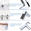 Litensh Pack of 4 Adjustable Shelf Brackets, Shelf Brackets, Bathroom