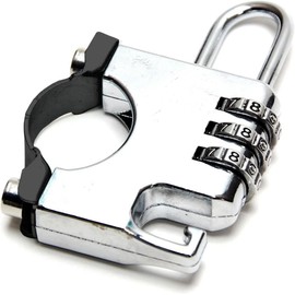 GoodsLand GD-NWDLOCK-SV Helmet Holder Motorcycle Dial Lock Anti-theft Diameter 0.9 - 1.0 inches (22 - 26 mm)