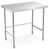 COZONY Stainless Steel Table 36x24 Inch, Kitchen Restaurant Stainless Steel