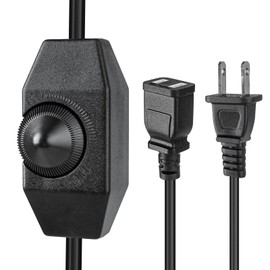 CAVACHEW Dimmer Switches for Heat Lamp & Heating Pad, Reptile Knob Dimmer with 19.7in Extension Power Cord, Manual Temperature Controller for Bearded Dragon, Lizard, Gecko, Frogs, Max 150W