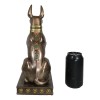 Large Egyptian Jackal Dog Anubis Statue 12.5"H God Of Mummification