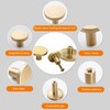 6 pcs Gold Cabinet Knobs,Brass Solid Drawer Knobs,Gold Knobs for