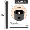 DPXMYG 16 inch Ceiling Fan Downrod with Extension Cord, Black