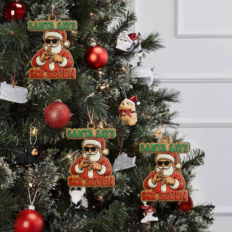 67 Meme Christmas Ornament - Funny Stocking Stuffer for Teens,