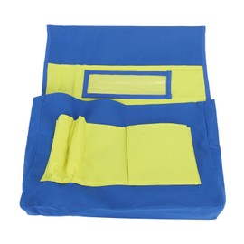 Chairback Pocket with Clear Label Slot Strong Stitching 600D Oxford Cloth Seat Back Organizer for School Home