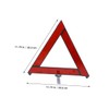 Ciieeo 3pcs Roadside Reflective Triangle Emergency Warning Signs and Lightweight